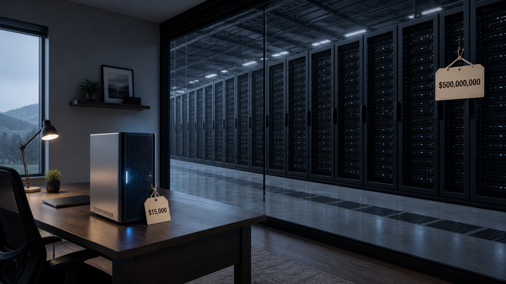 $15,000 server vs $500M data center